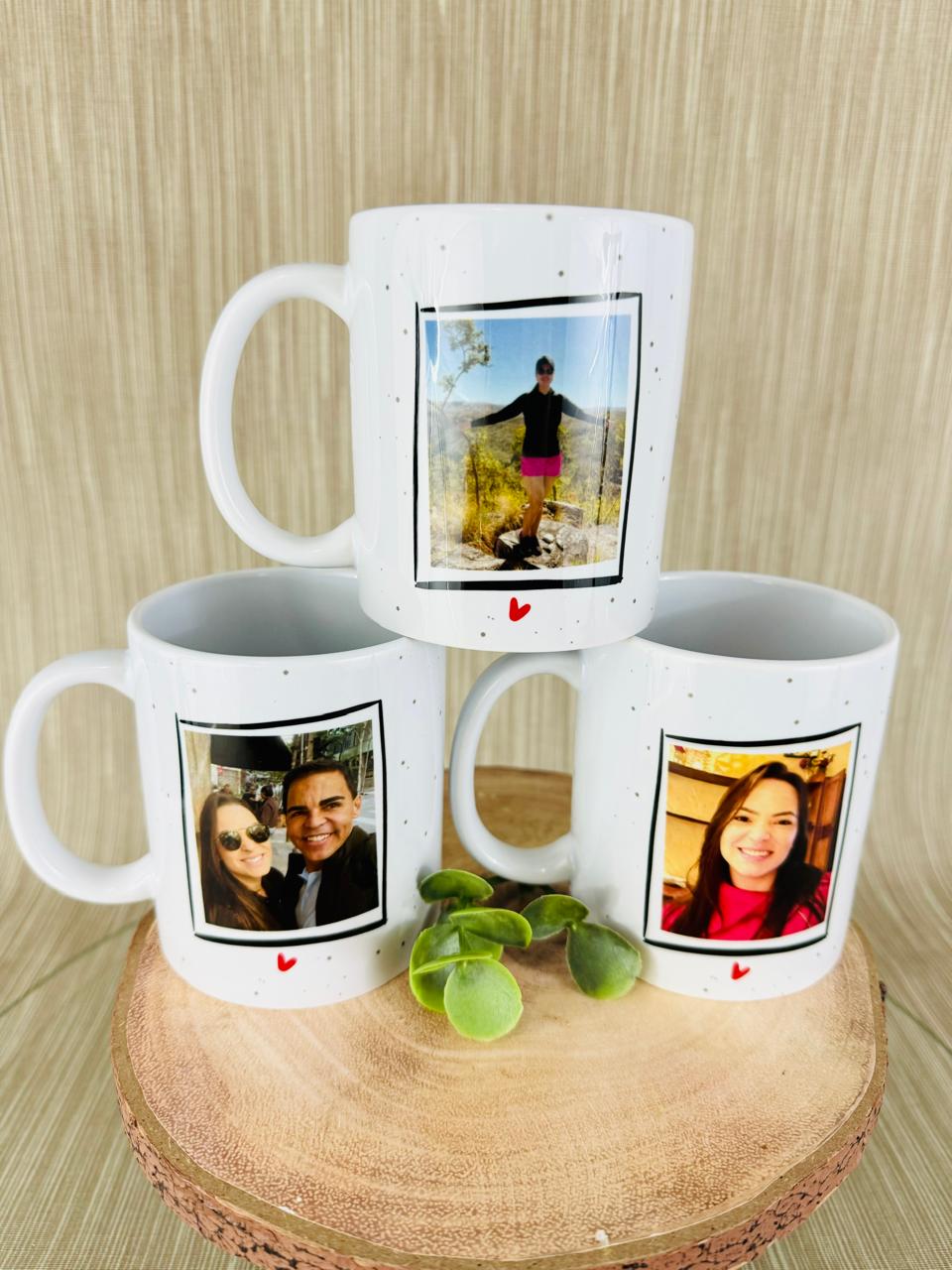 Caneca de porcelana branca premium para personalização com fotos e frases